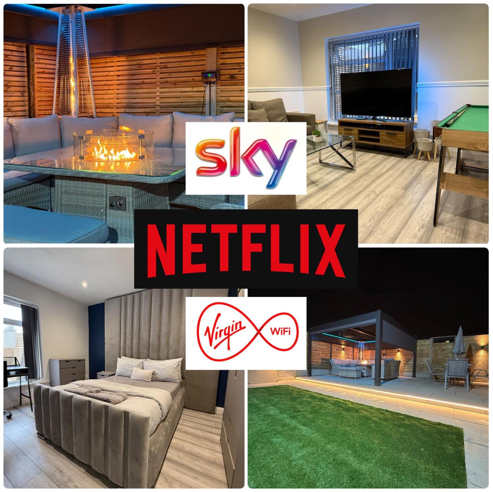 5 Bed Town House Within City Centre And Sleeps Up To 11 With Sky And Netflix Birmingham Esterno foto
